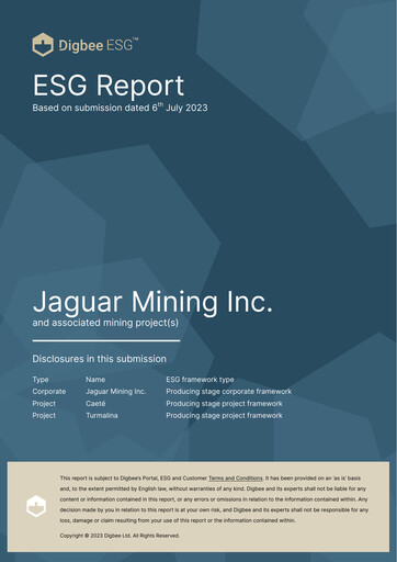 Thumbnail Jaguar Mining ESG Report 2023