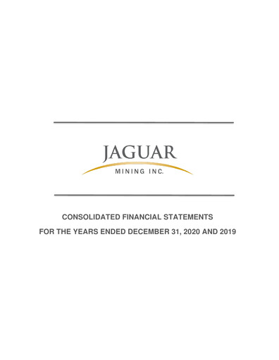 Thumbnail Jaguar Mining Financial Statement 2020