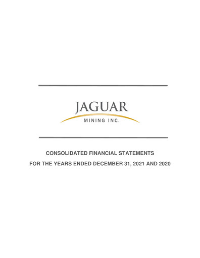 Thumbnail Jaguar Mining Financial Statement 2021