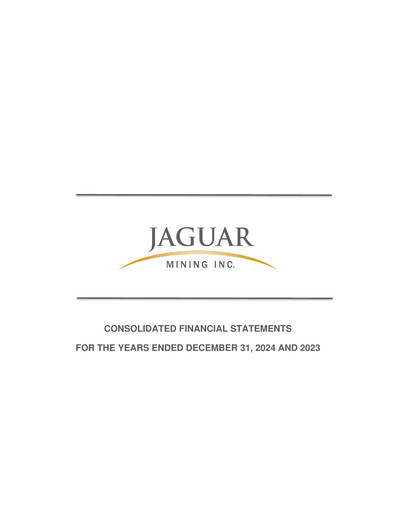 Thumbnail Jaguar Mining Financial Statement 2024