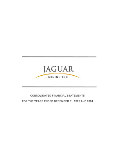 Thumbnail Jaguar Mining Financial Statement 2025
