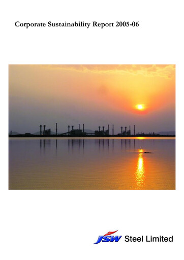 Thumbnail JSW Steel Sustainability Report 2005-2006