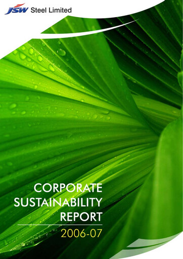 Thumbnail JSW Steel Sustainability Report 2006-2007