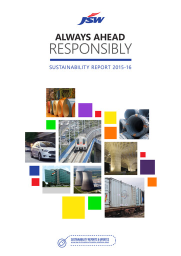 Thumbnail JSW Steel Sustainability Report 2015-2016