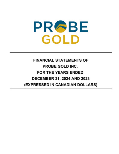 Thumbnail Probe Gold Inc. Financial Statement 2024