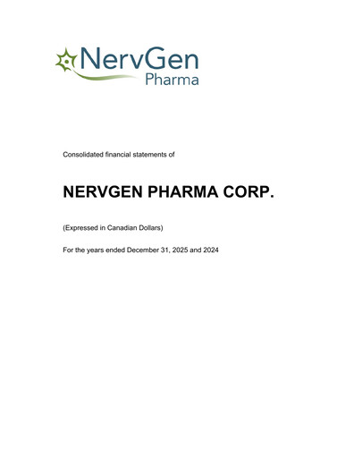 Thumbnail NervGen Pharma Financial Statement 2025