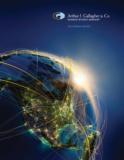 Thumbnail Arthur J. Gallagher & Co.
 Annual Report 2013
