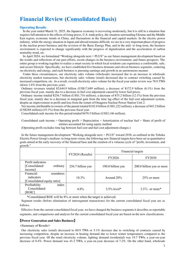 Thumbnail Tohoku Electric Power
 Financial Statement fy2024