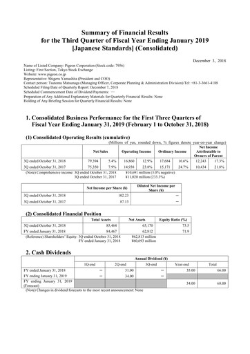 Thumbnail Pigeon Quarterly Report 2018-q3