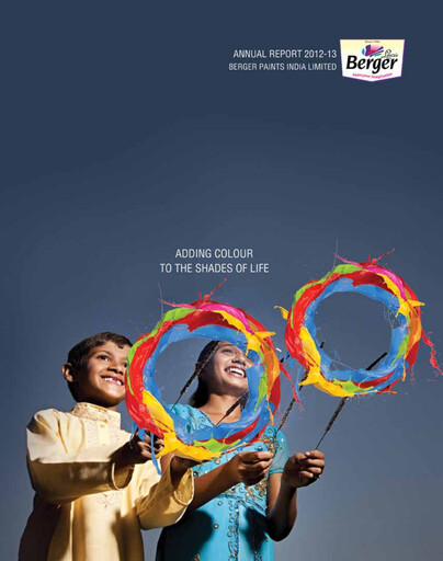 Miniature Berger Paints
 Rapport annuel 2012-2013