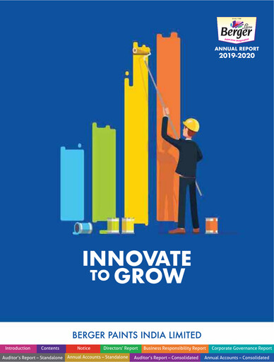 Miniature Berger Paints
 Rapport annuel 2019-2020