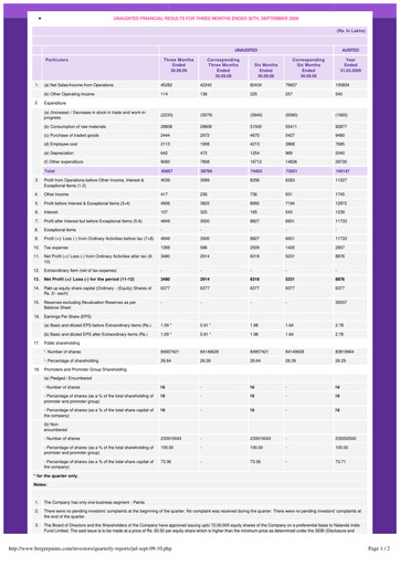 Miniature Berger Paints
 Rapport trimestriel 2009-q2