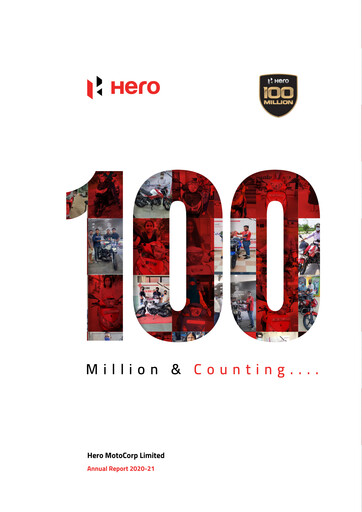 Thumbnail Hero MotoCorp
 Annual Report 2020-2021