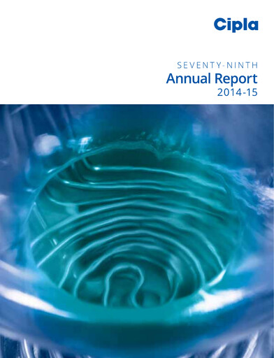 Thumbnail Cipla Annual Report 2014-2015