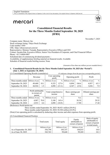 Thumbnail Mercari Quarterly Report 2025-q1