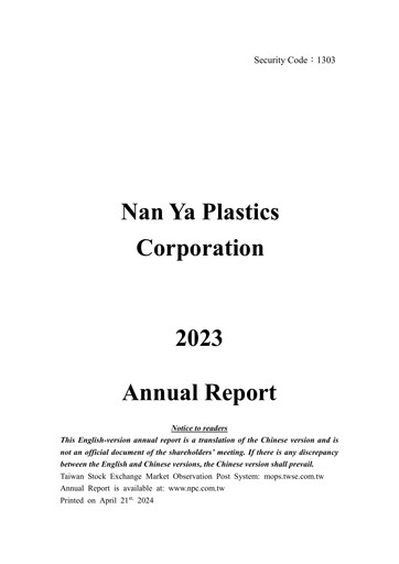 Thumbnail Nan Ya Plastics
 Annual Report 2023