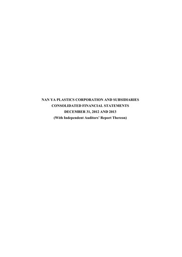 Thumbnail Nan Ya Plastics
 Financial Statement 2013