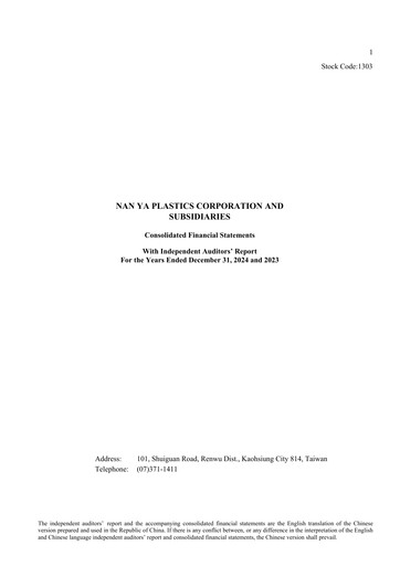 Thumbnail Nan Ya Plastics
 Financial Statement 2024
