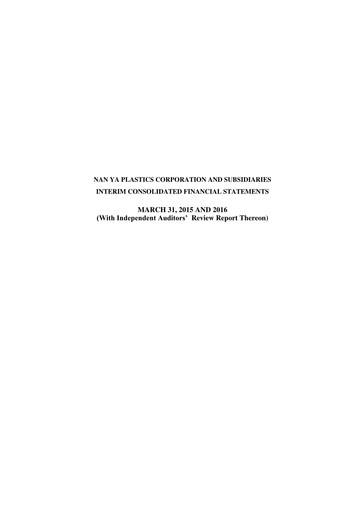 Thumbnail Nan Ya Plastics
 Quarterly Report 2016-q1
