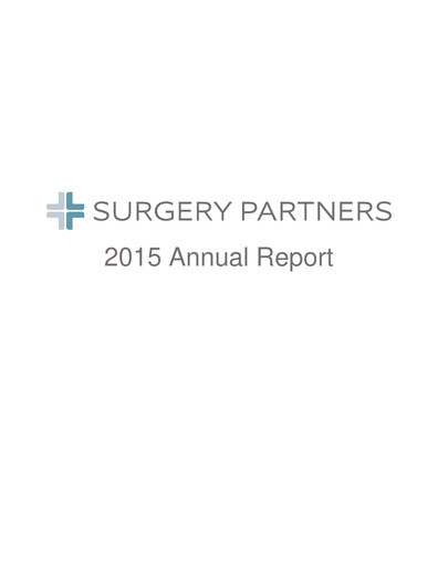 Thumbnail Surgery Partners
 Annual Report 2015