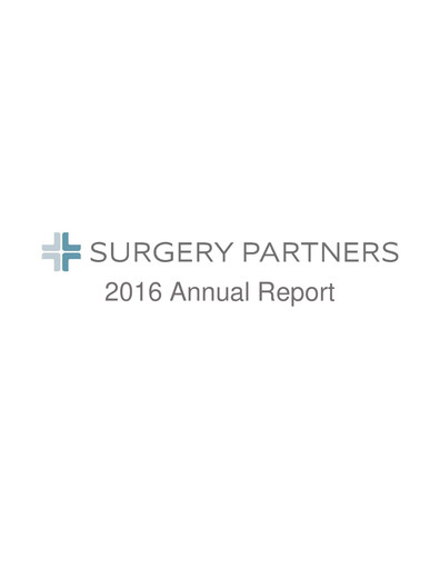 Thumbnail Surgery Partners
 Annual Report 2016