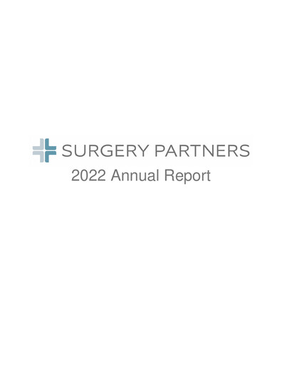 Thumbnail Surgery Partners
 Annual Report 2022