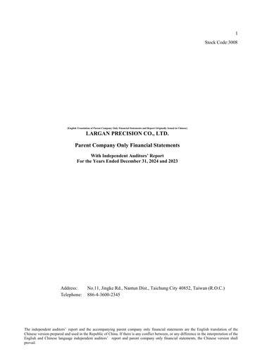 Thumbnail Largan Precision
 Financial Statement 2024