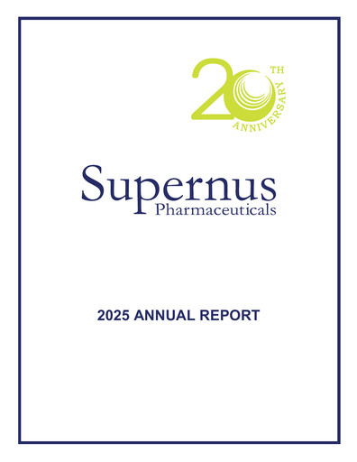 Miniature Supernus Pharmaceuticals
 Rapport annuel 2025