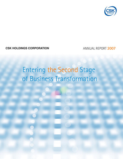 Thumbnail SCSK Corporation
 Annual Report 2007