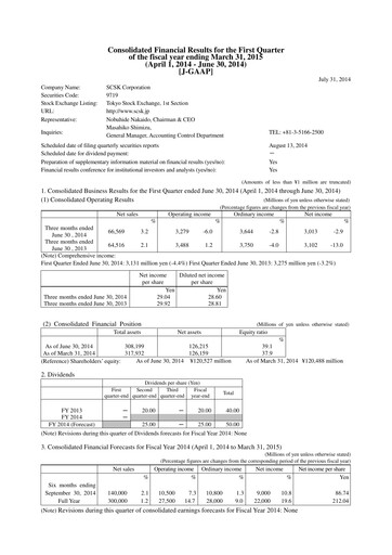 Thumbnail SCSK Corporation
 Quarterly Report 2014-q1