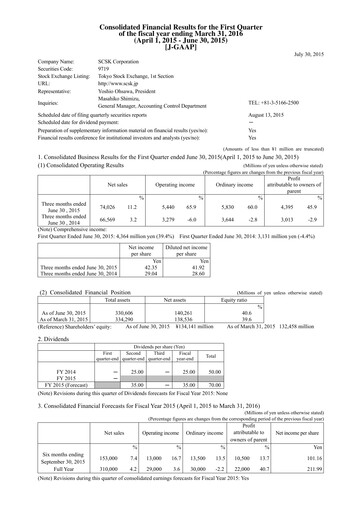Thumbnail SCSK Corporation
 Quarterly Report 2015-q1