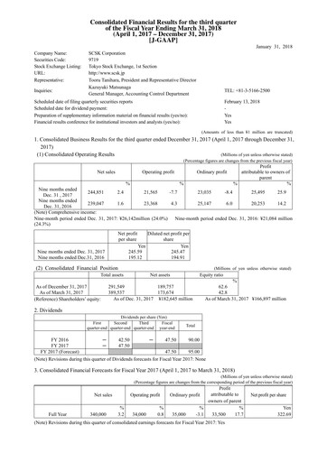 Thumbnail SCSK Corporation
 Quarterly Report 2017-q3