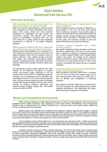 Thumbnail Advanced Info Service (AIS) Quarterly Report 2023-q3