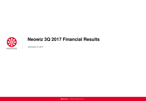 Thumbnail Neowiz Games Quarterly Report 2017-q3