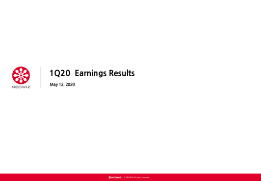 Thumbnail Neowiz Games Quarterly Report 2020-q1