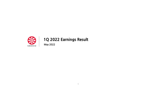 Thumbnail Neowiz Games Quarterly Report 2022-q1