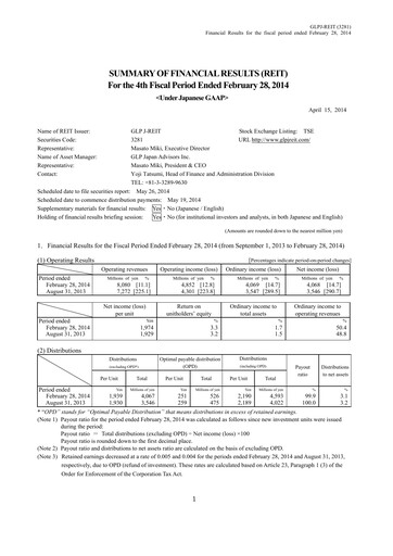 Thumbnail GLP J-REIT Financial Statement fy2013
