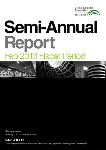 Miniature GLP J-REIT Rapport semestriel 2012-h1