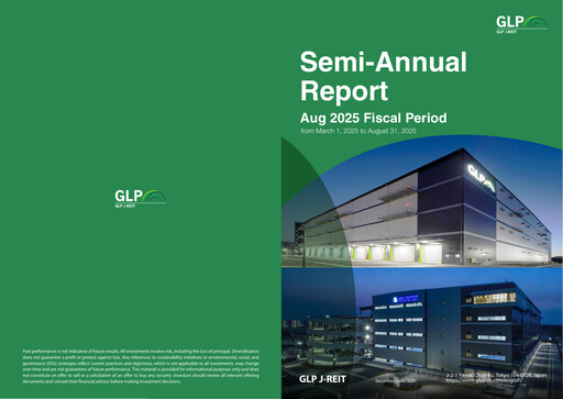 Miniature GLP J-REIT Rapport semestriel 2025-h1
