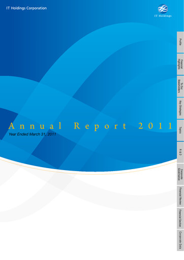 Thumbnail TIS
 Annual Report 2011