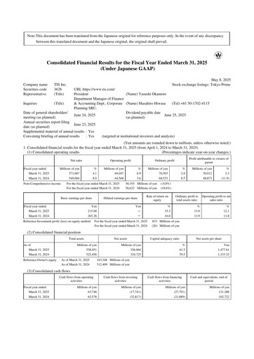 Thumbnail TIS
 Financial Statement fy2025
