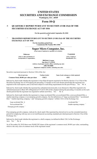 Thumbnail Supermicro Quarterly Report 2019-q1