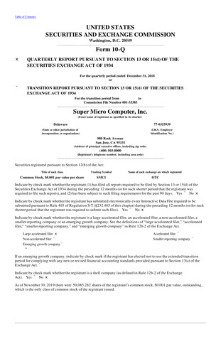 Thumbnail Supermicro Quarterly Report 2019-q2