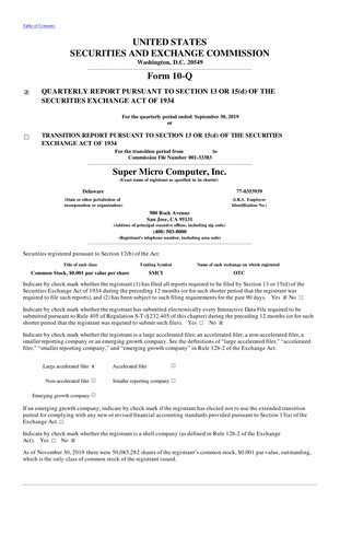 Thumbnail Supermicro Quarterly Report 2020-q1