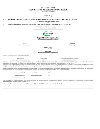 Thumbnail Supermicro Quarterly Report 2023-q1