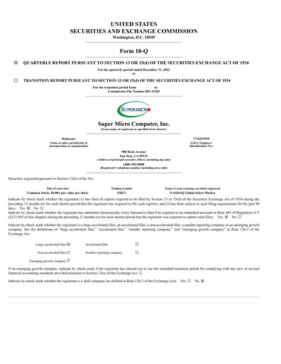 Thumbnail Supermicro Quarterly Report 2023-q2