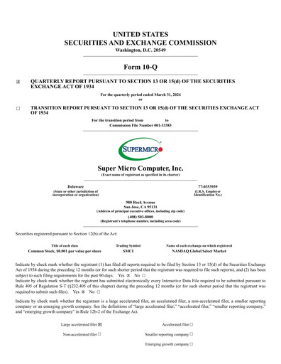 Thumbnail Supermicro Quarterly Report 2024-q3
