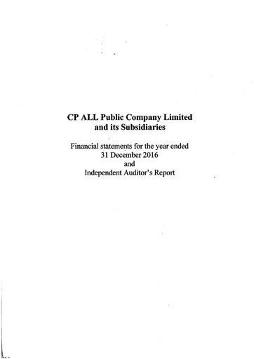 Thumbnail CP All
 Financial Statement 2016