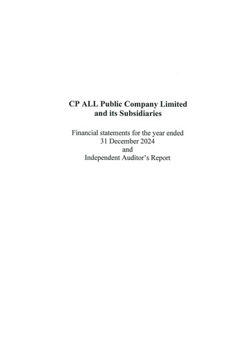 Thumbnail CP All
 Financial Statement 2024