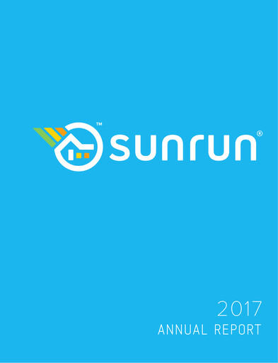 Thumbnail Sunrun
 Annual Report 2017